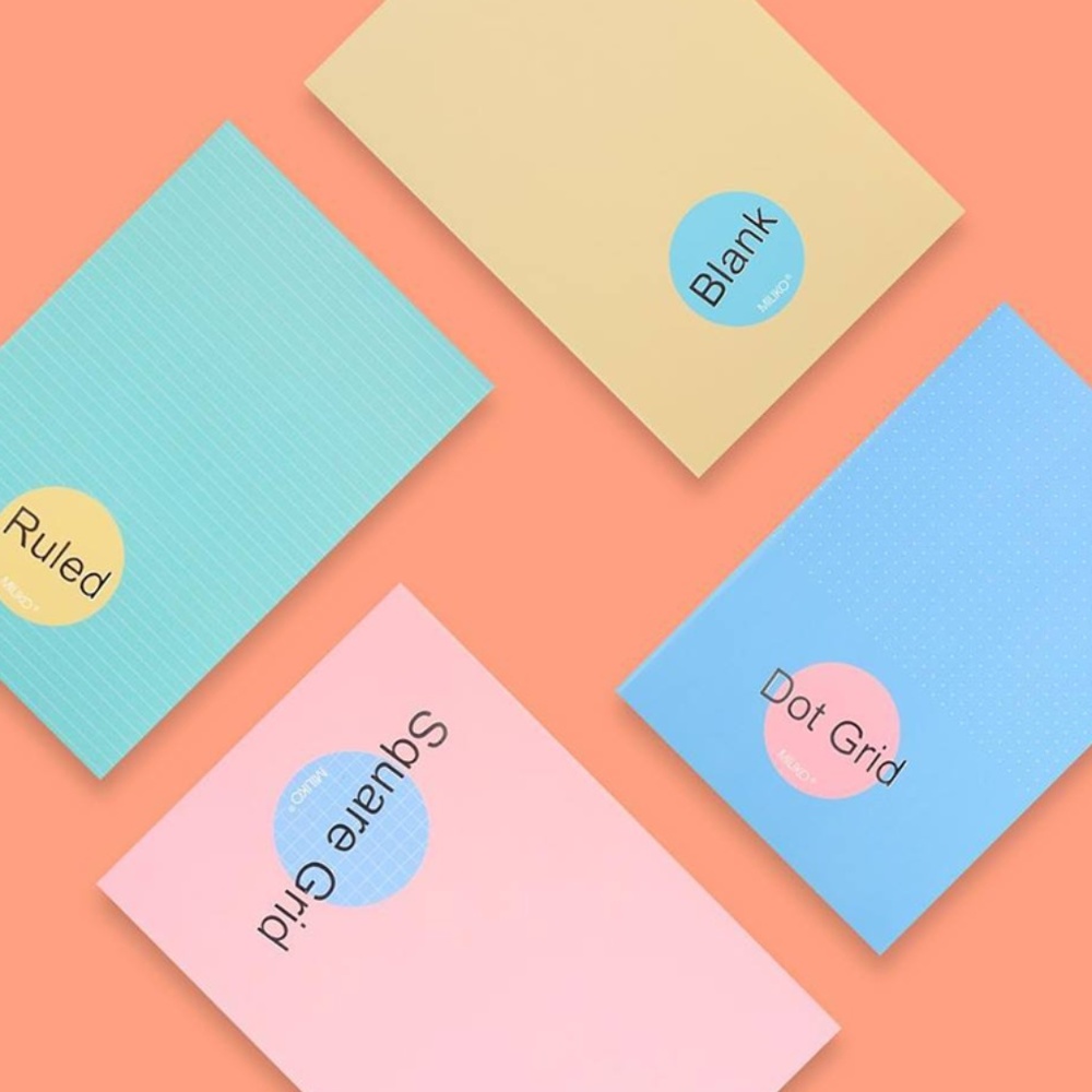 A5 ESSENTIAL 8 NOTEBOOKS(DOT,SQUARE,RULED,BLANK)